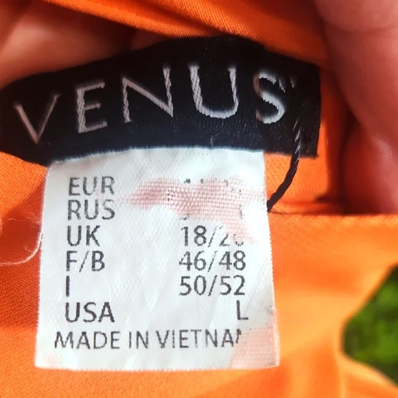 VENUS Orange Sleeveless Midi Sundress for Weddings Size Large - Picture 2 of 9